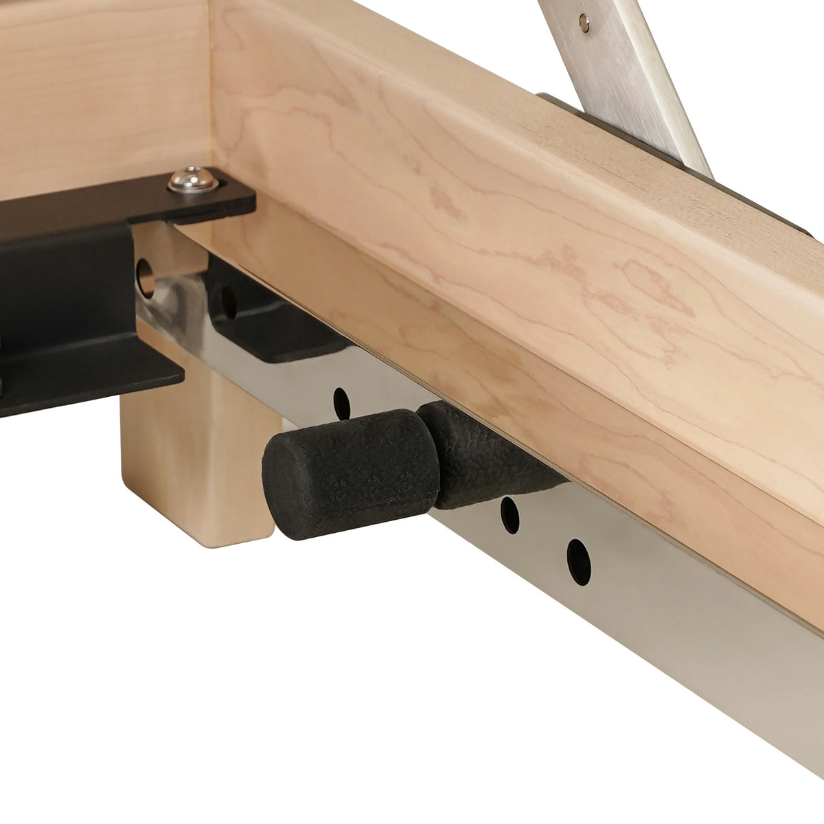 Foldable Maple Wood Pilates Reformer Gray