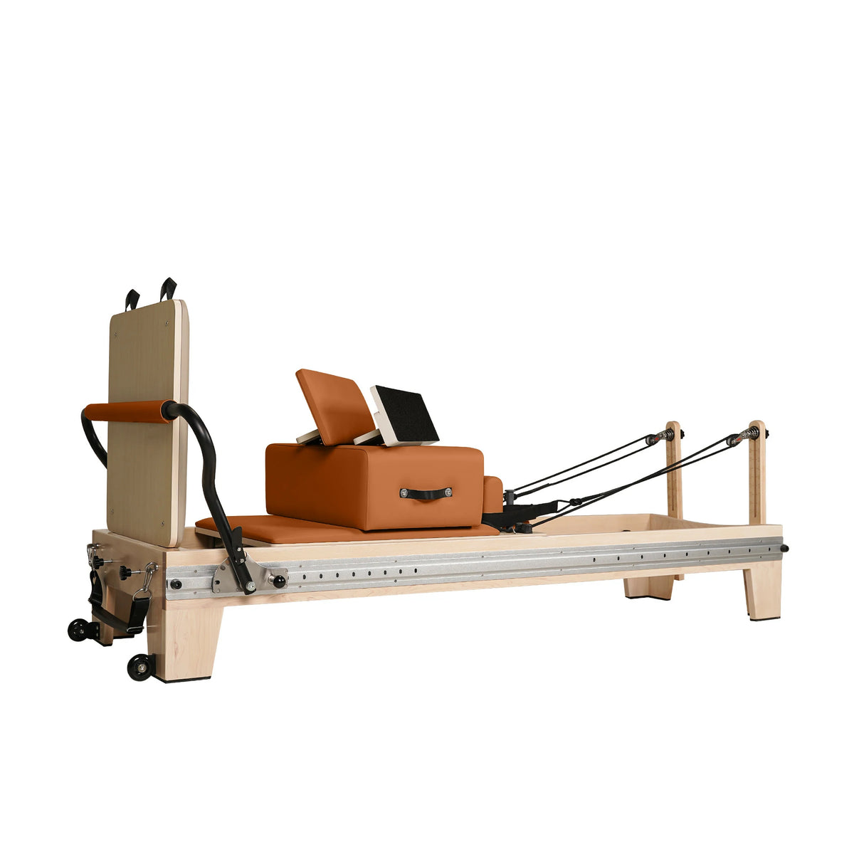 Maple Full Track Split Glide Pilates Reformer Orange