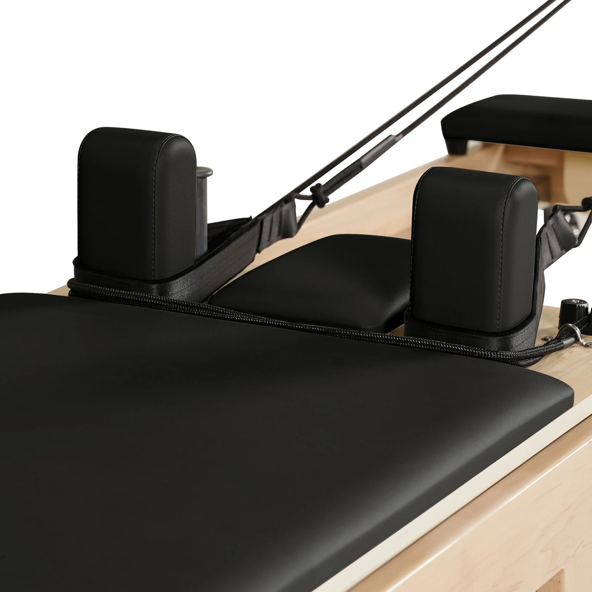 Foldable Maple Wood Pilates Reformer Black
