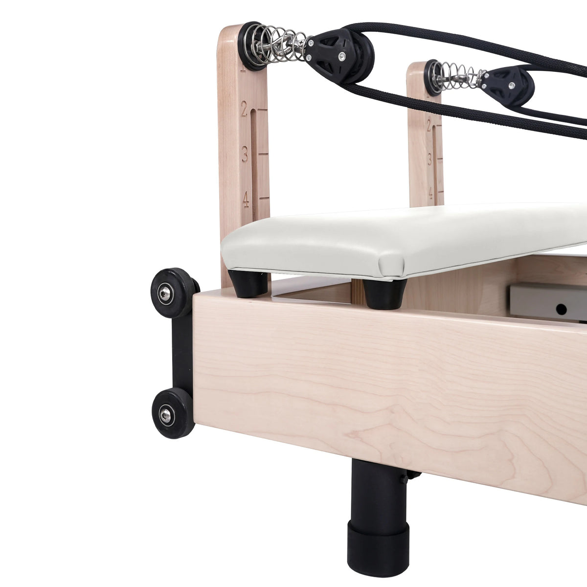 Foldable Maple Pilates Reformer White