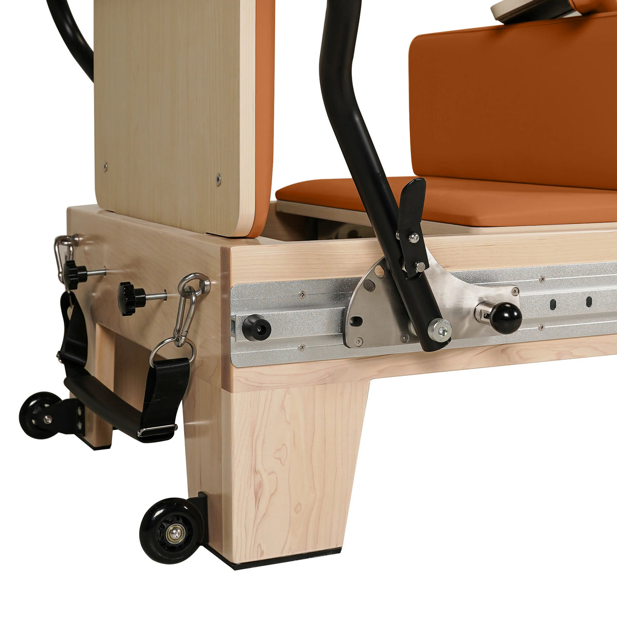 Maple Full Track Split Glide Pilates Reformer Orange