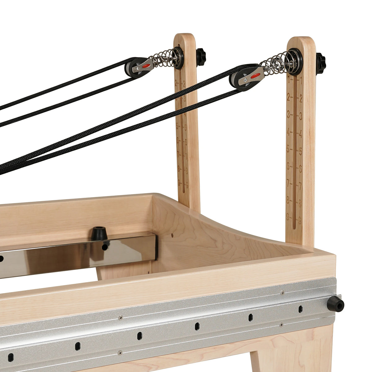 Maple Full Track Split Glide Pilates Reformer Orange