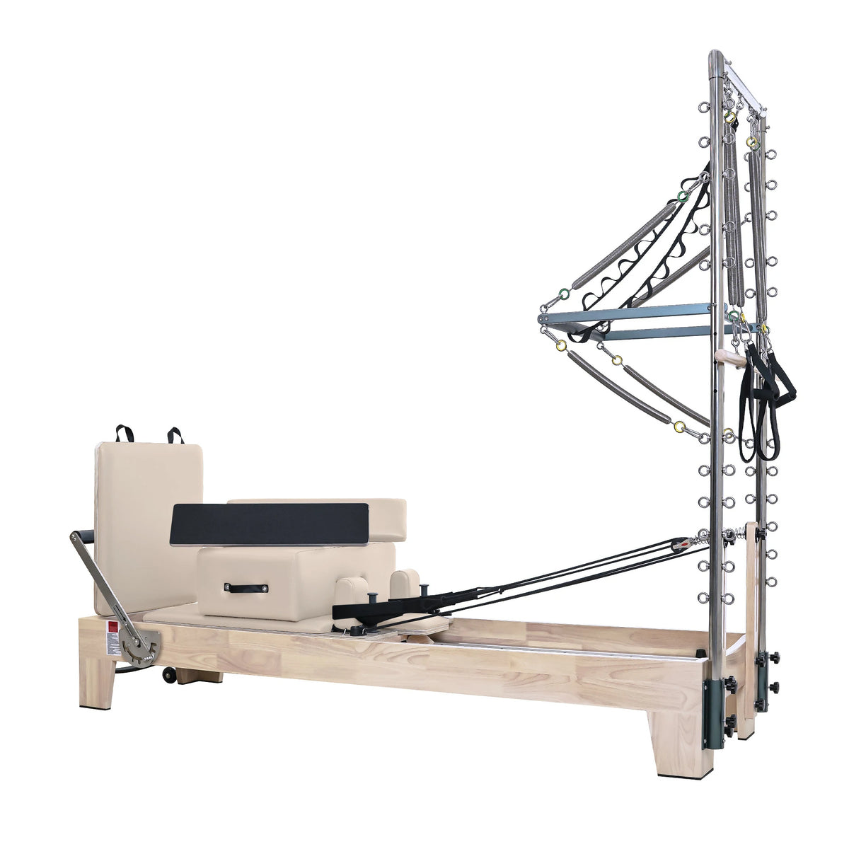 Pilates Reformer With Tower Cream White