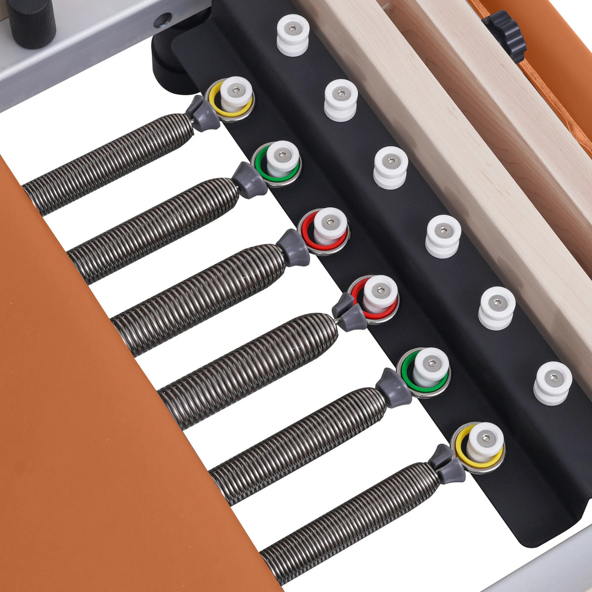 Foldable Maple Pilates Reformer Orange