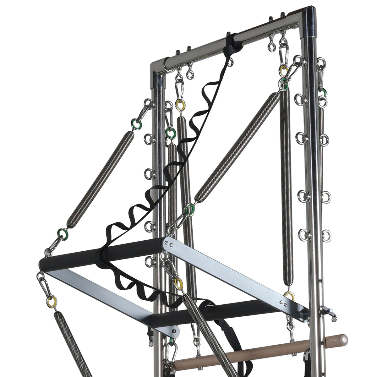 Aluminum Pilates Reformer with Tower Black