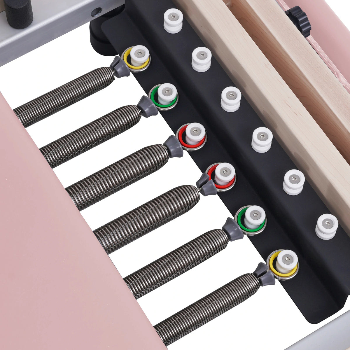 Foldable Maple Pilates Reformer Pink