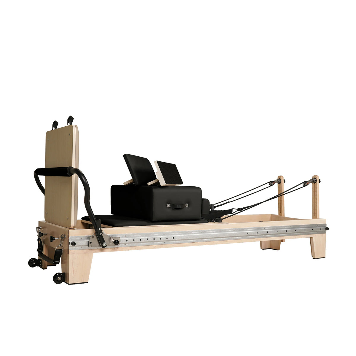Maple  Full Track Split Glide Pilates Reformer Black