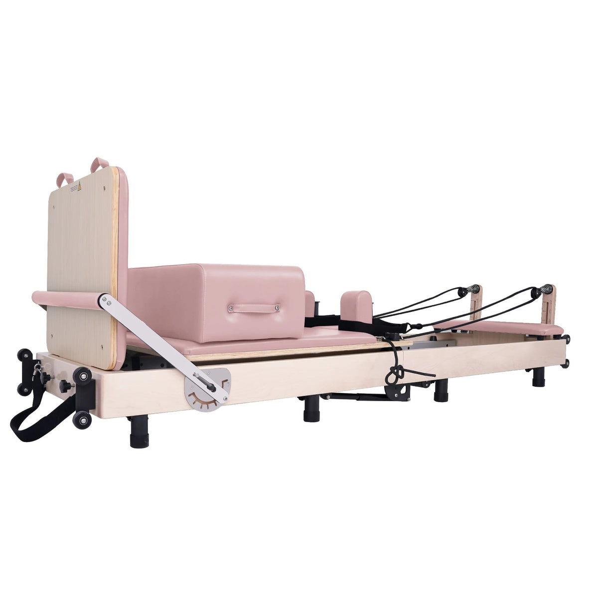 Foldable Maple Pilates Reformer Pink