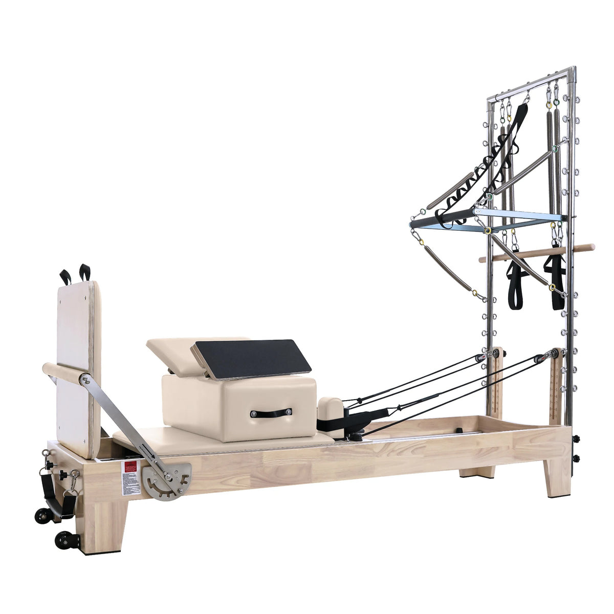 Pilates Reformer With Tower  Cream White