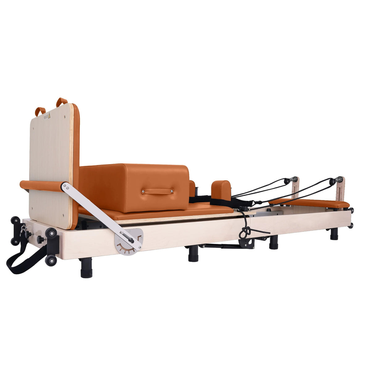 Foldable Maple Pilates Reformer Orange