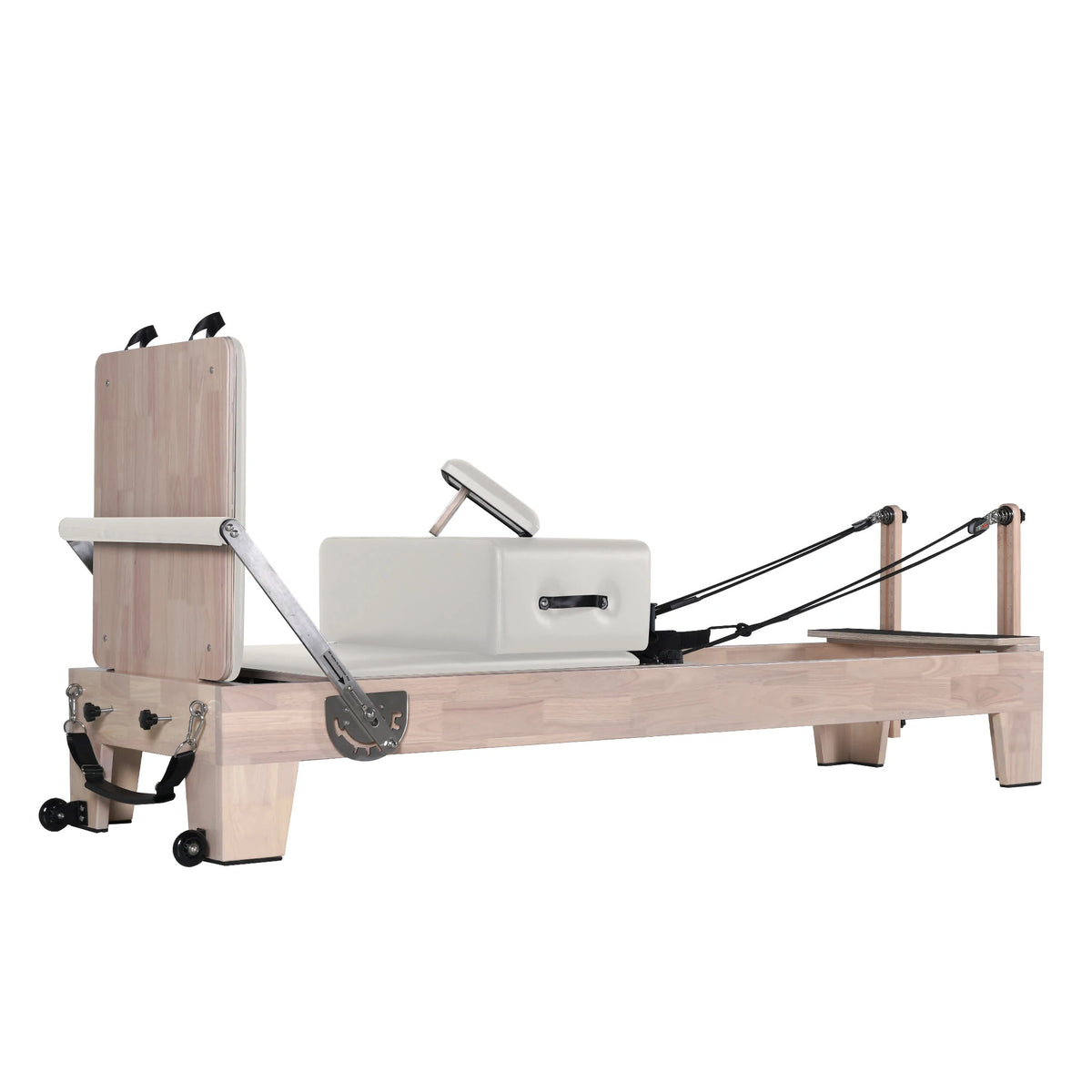 Classic Pilates Wood Reformer White