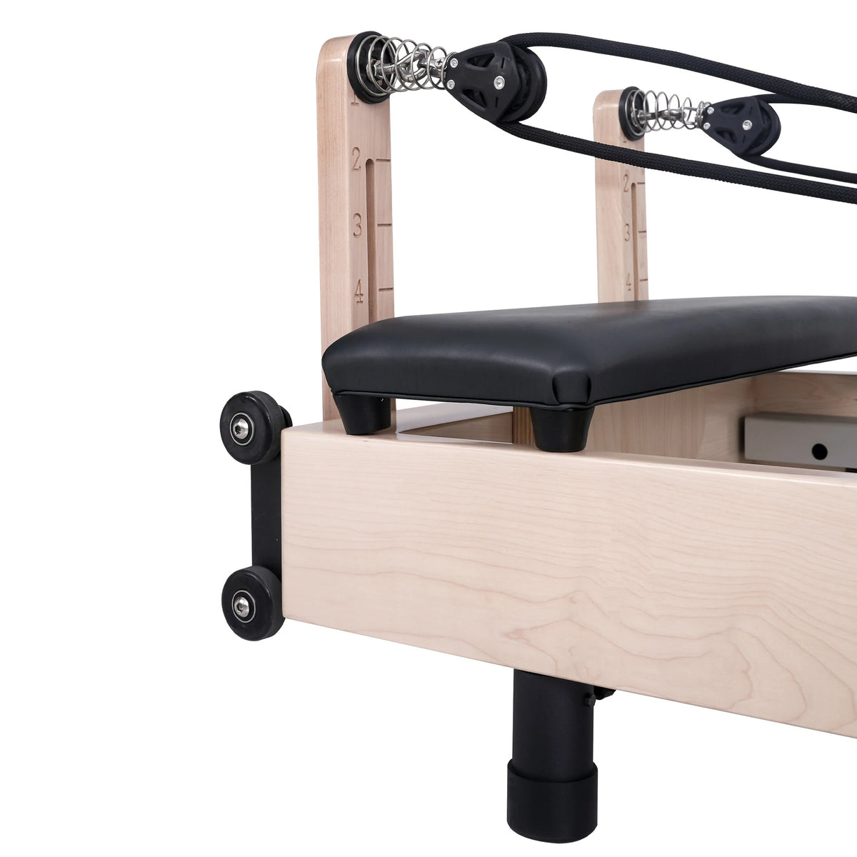 Foldable Maple Pilates Reformer Black