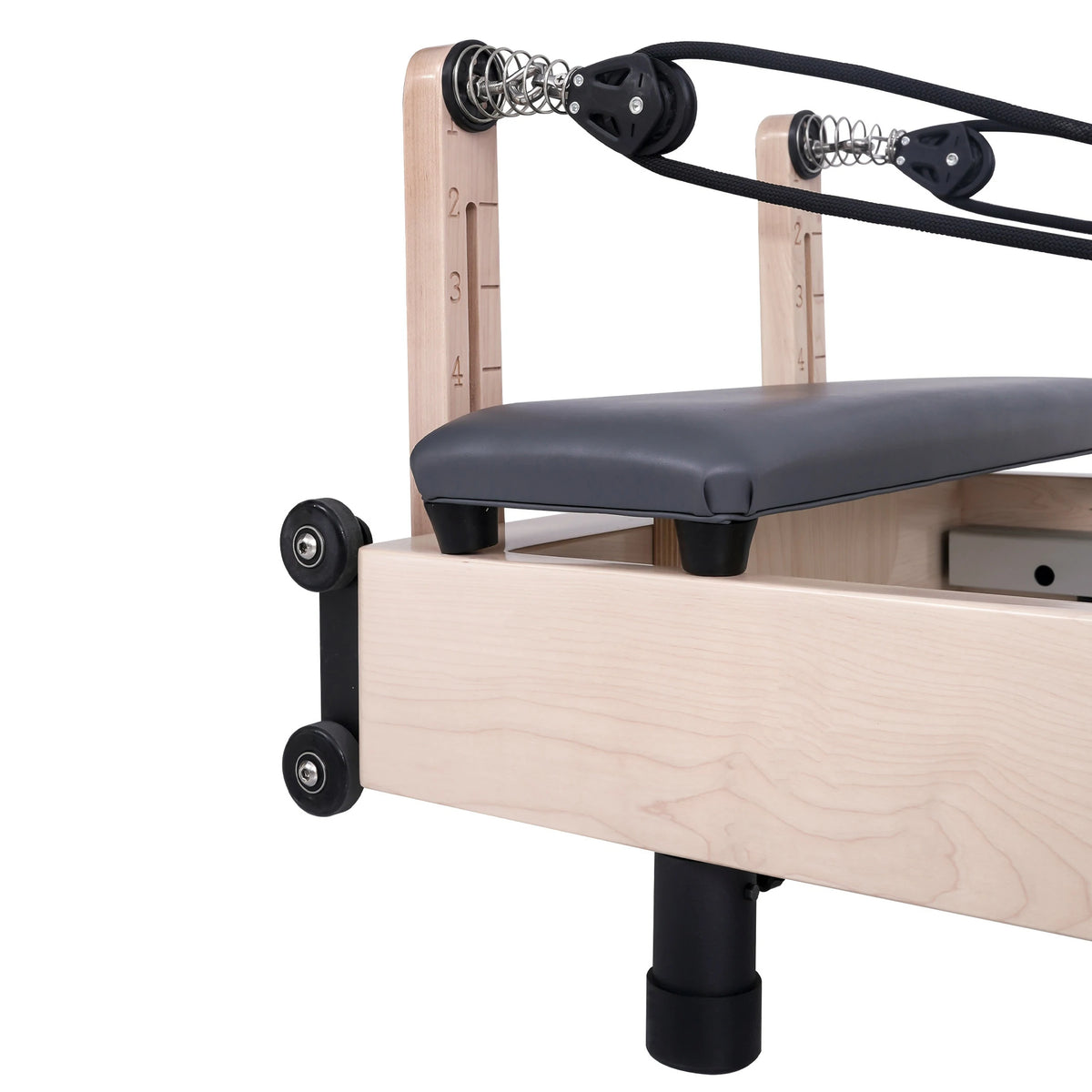 Foldable Maple Pilates Reformer Gray