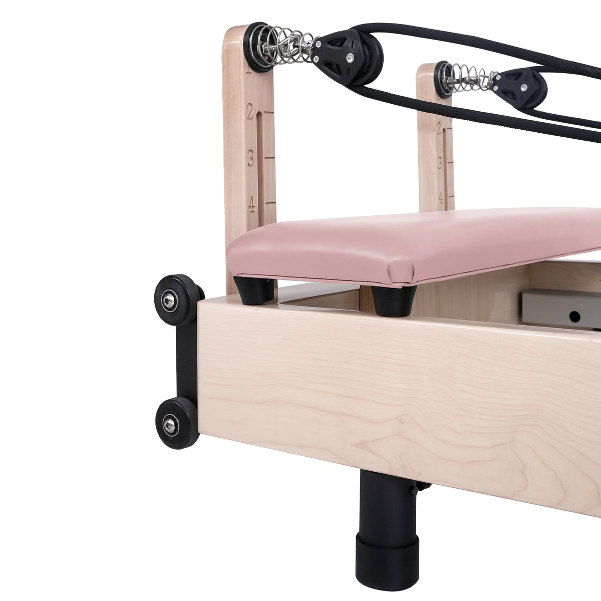 Foldable Maple Pilates Reformer Pink