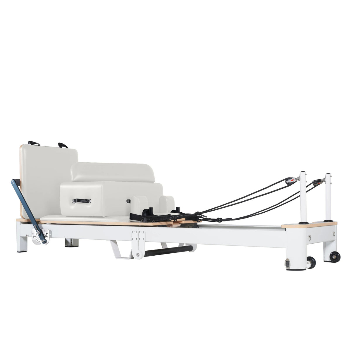 Folding Pilates Aluminum Alloy Reformer White