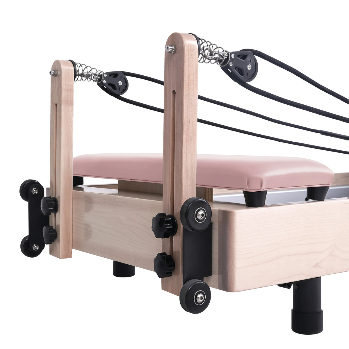 Foldable Maple Pilates Reformer Pink
