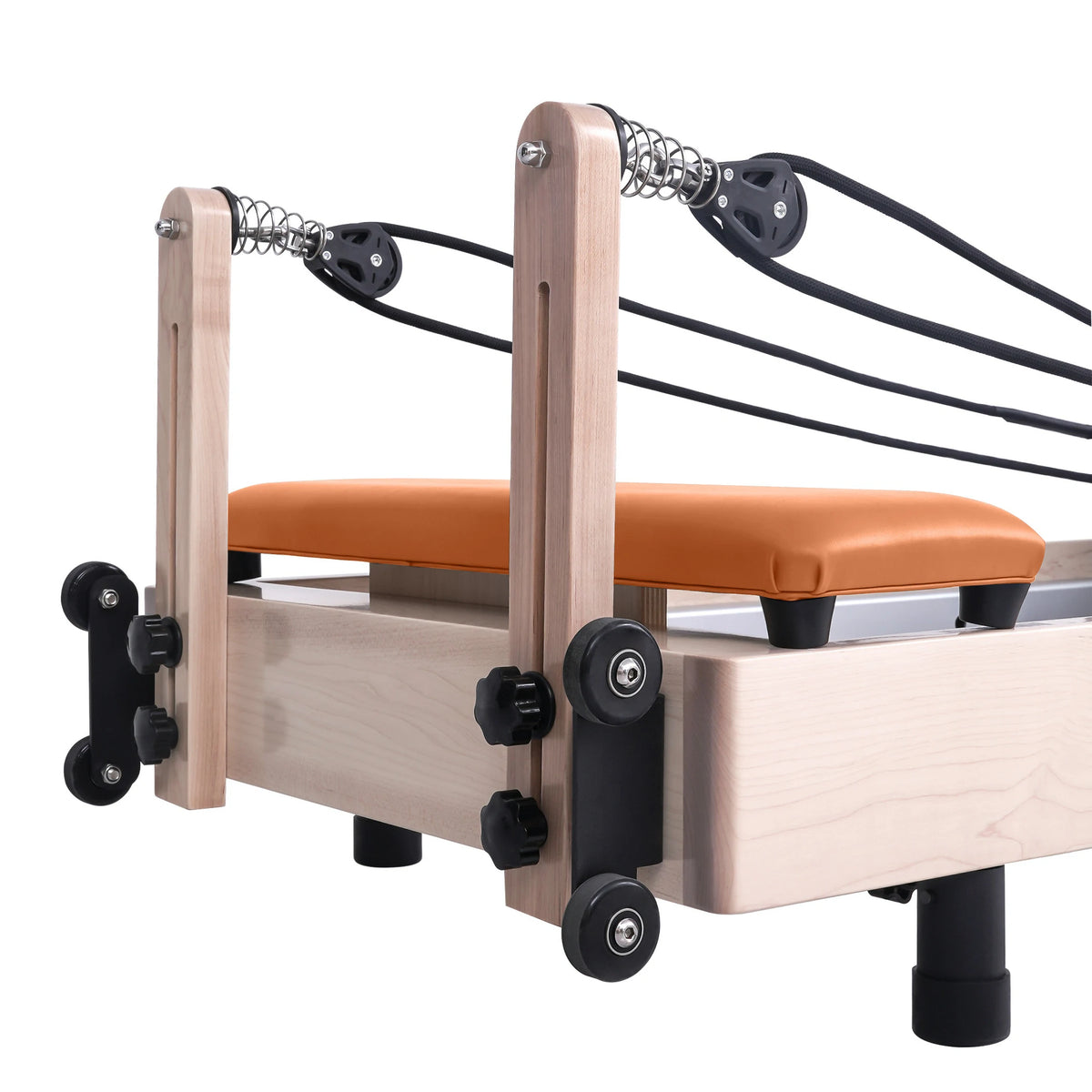 Foldable Maple Pilates Reformer Orange