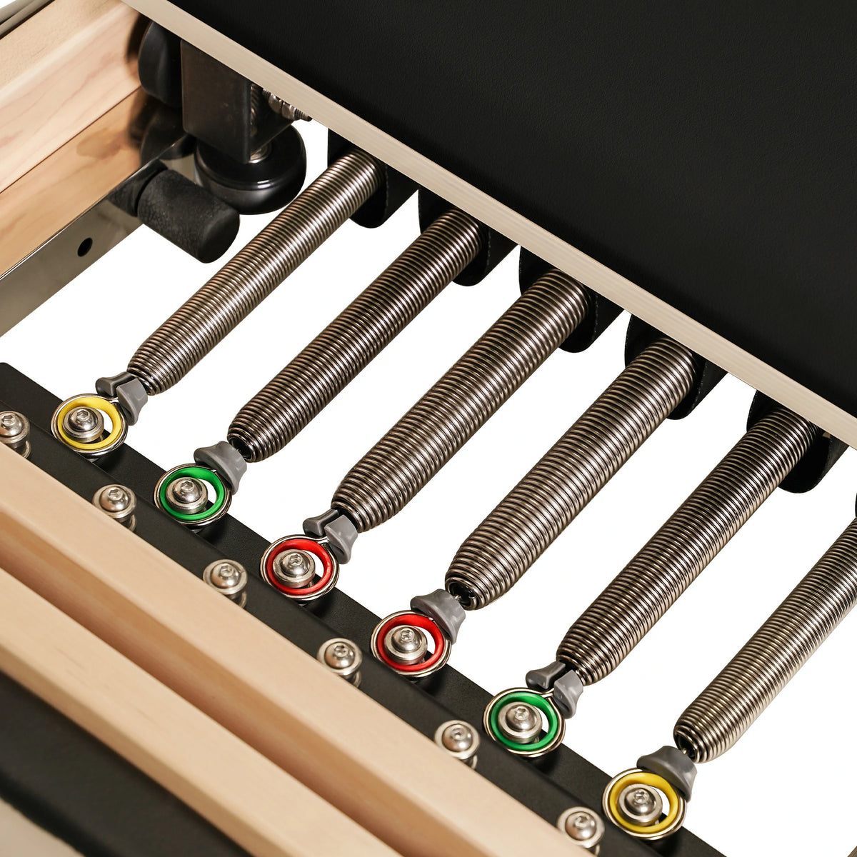 Foldable Maple Wood Pilates Reformer Black