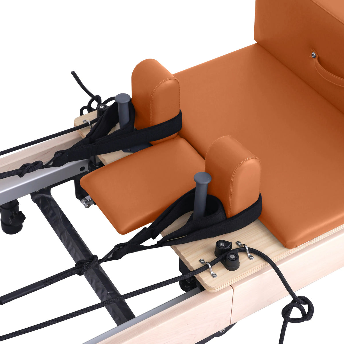 Foldable Maple Pilates Reformer Orange