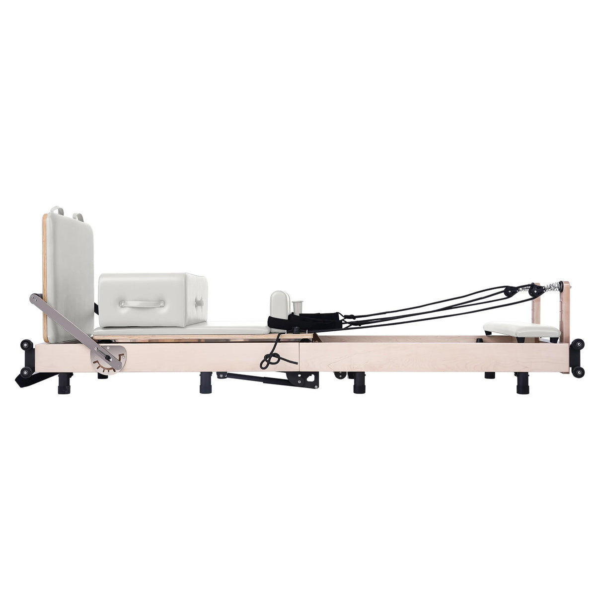 Foldable Maple Pilates Reformer White
